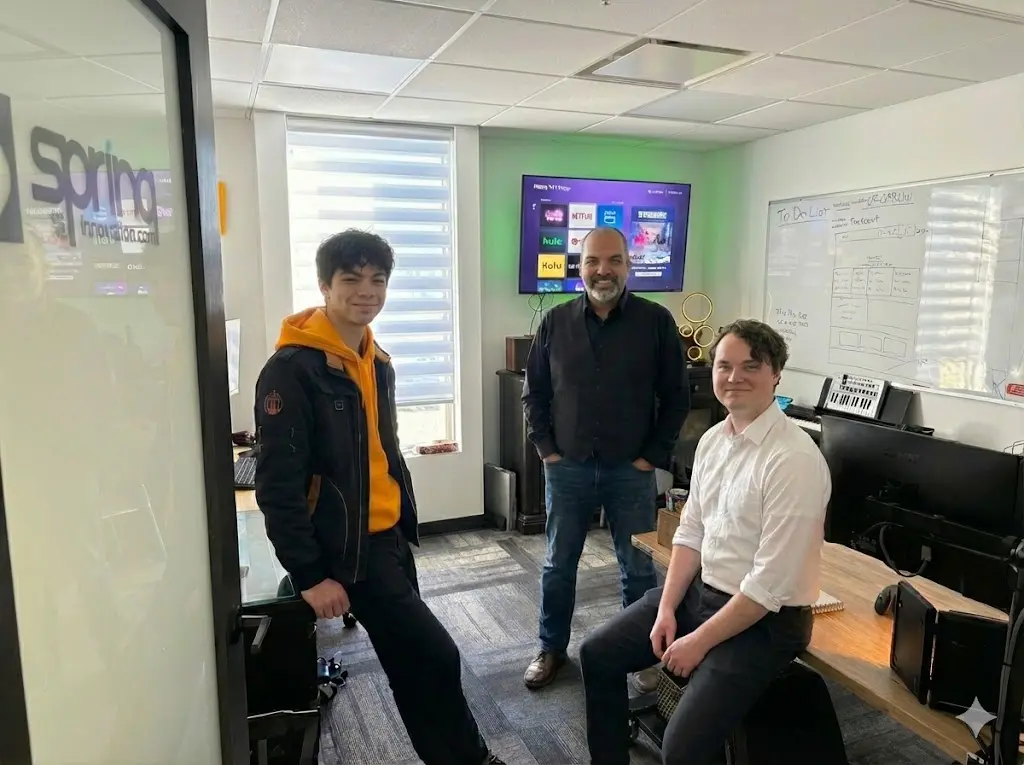 The Spring Innovation team in the office